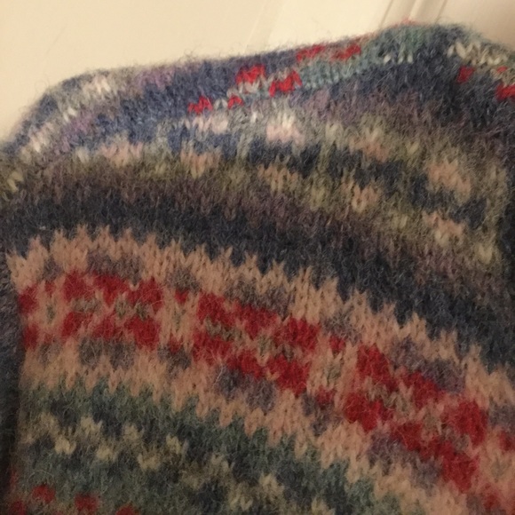 EUC VTG Talbots Fair Isle Wool Zip Cardigan - Picture 3 of 9